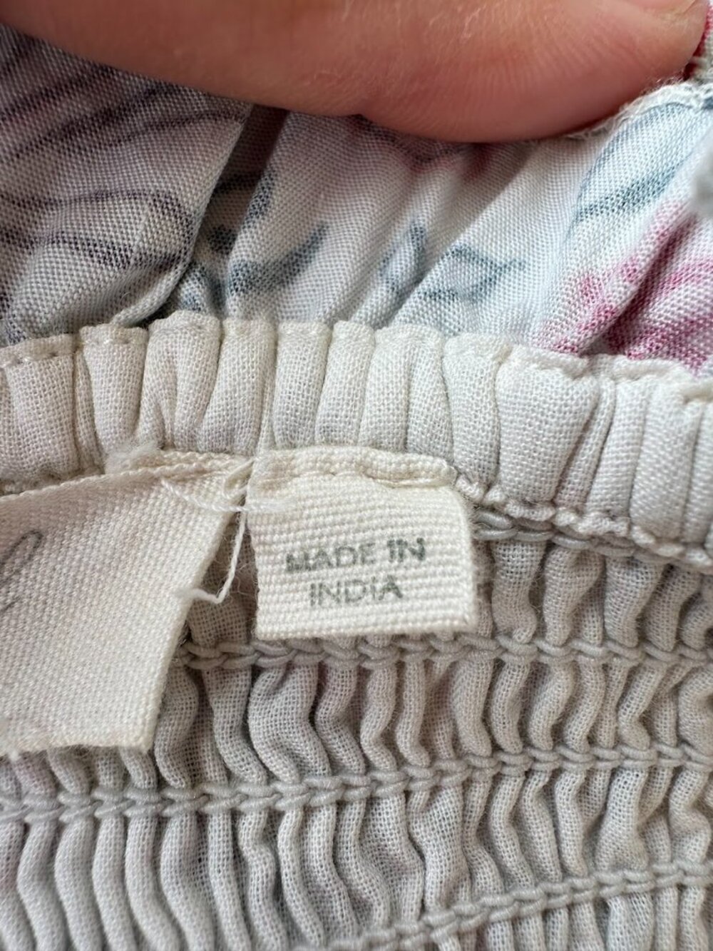 Anthropologie Forever That Girl Strapless Mini Dress L Floral Ruffle Boho - Picture 8 of 13